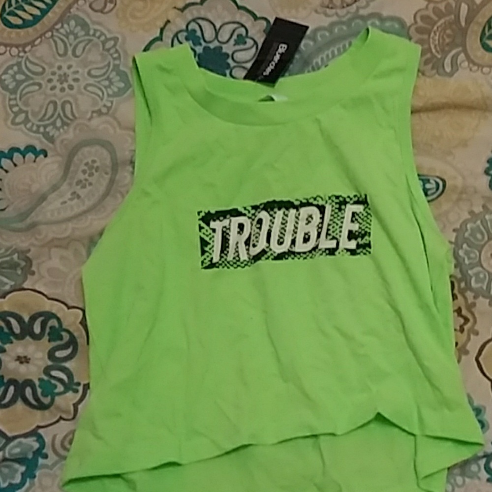 Pre teen trouble crop top